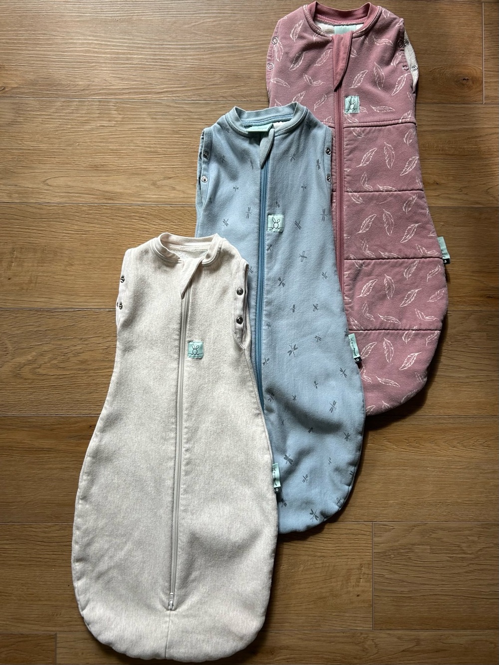 ErgoPouch Sleep Sack Set – Pink, Blue & Cream